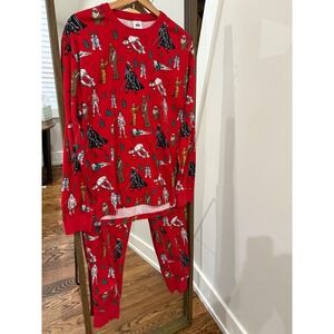 Star Wars Hanna Andersson Organic Cotton Pajama Set XL Red Holiday Print Unisex